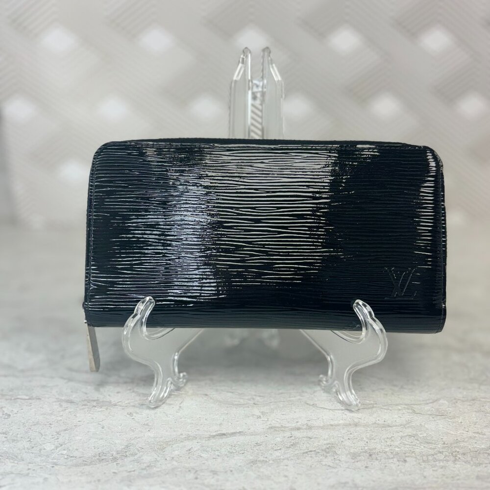Louis Vuitton Zippy Black Electric Epi Leather Wallet